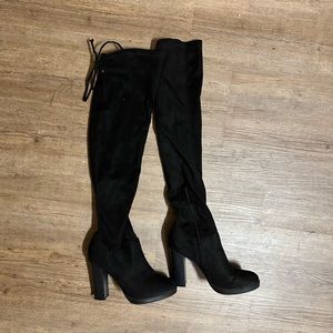 Suede Over the Knee Boots